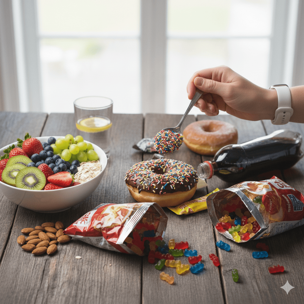 Evita el exceso de azúcar en tu dieta diaria.