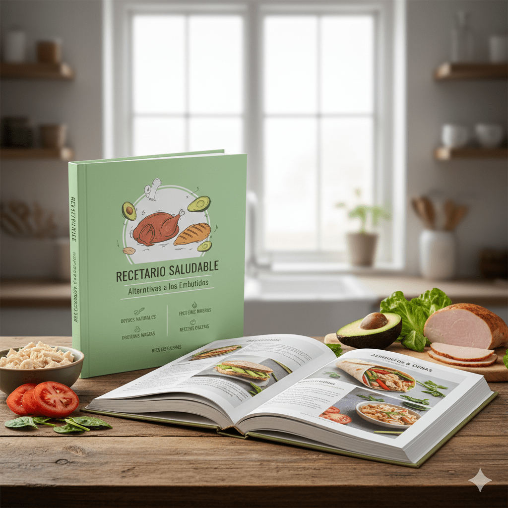 Recetas diseñadas para sustituir salchichas, mortadela, chorizo, jamón, etc.